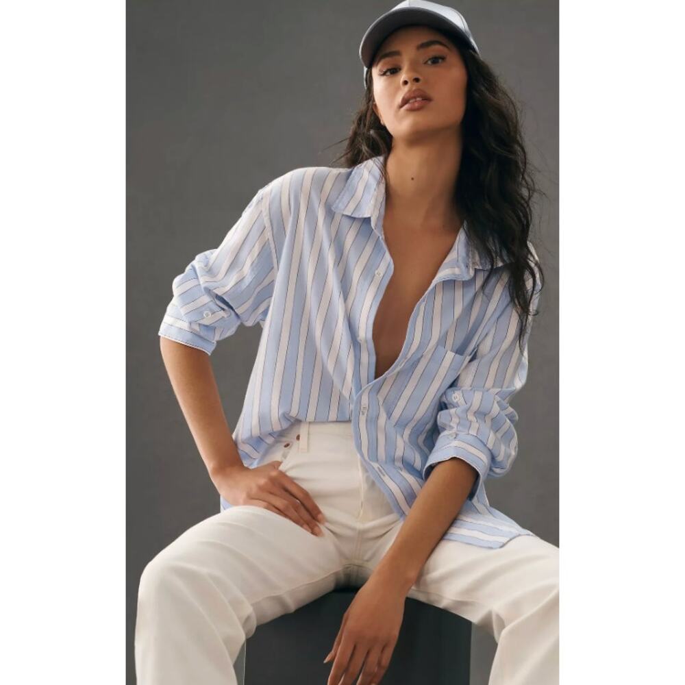Citizens of Humanity Kayla Striped Button Down Shirt size XS